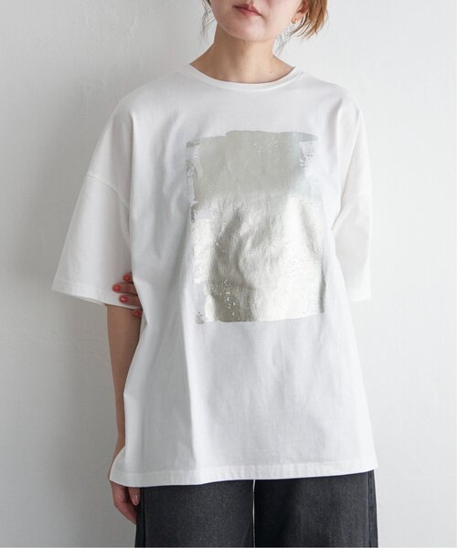「notch.」 半袖Tシャツ M オフホワイト レディース_画像2