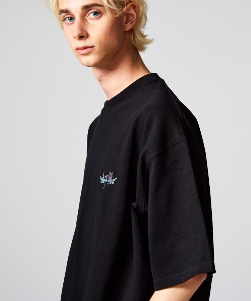 「rehacer」 半袖Tシャツ LARGE ブラック系その他 メンズ_画像6