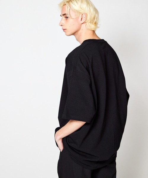 「rehacer」 半袖Tシャツ LARGE ブラック系その他 メンズ_画像7