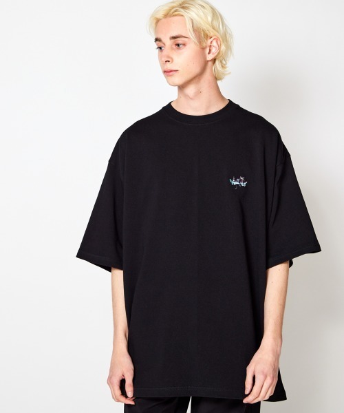 「rehacer」 半袖Tシャツ LARGE ブラック系その他 メンズ_画像9
