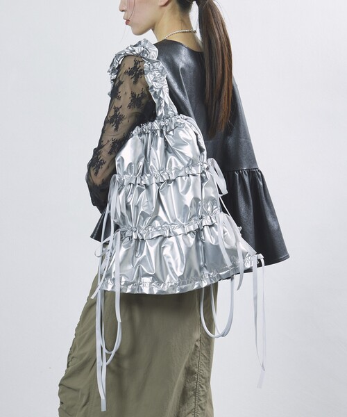 「Firsthand」 2WAYバッグ FREE シルバー レディース_画像4