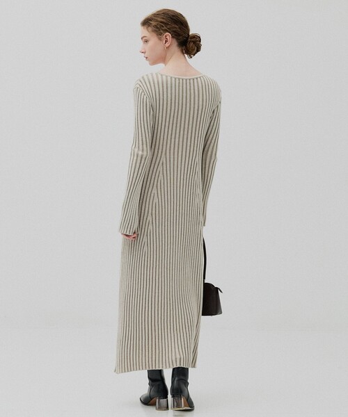 PUBLIC TOKYO（パブリックトウキョウ） ワンピース フレアリブニット