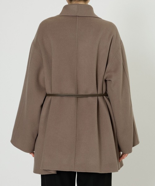 BABYLONE（バビロン） ピーコート pコート ベルト付きリバーショート