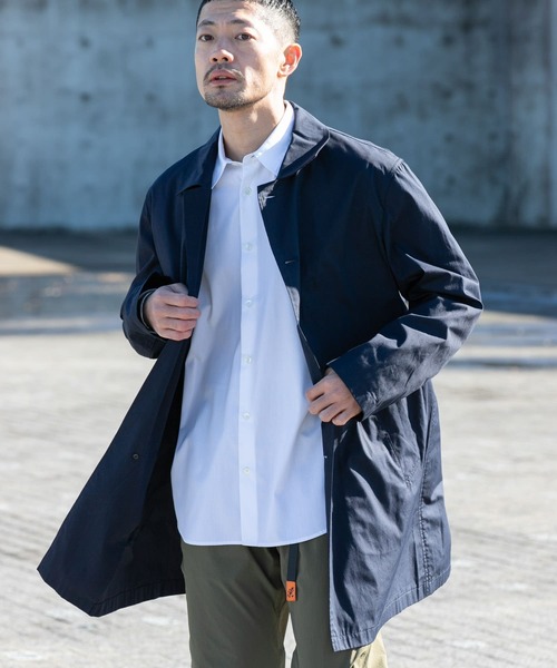 「URBAN RESEARCH ROSSO MEN」 ステンカラーコート MEDIUM ブラック メンズ_画像6