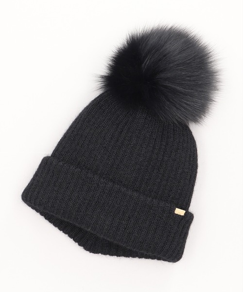 ca4laニット未使用 CA4LA（カシラ） ニットキャップ ONESIZE ブラック レディース