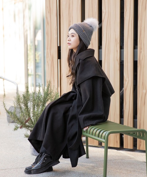 CA4LA（カシラ） ニットキャップ ONESIZE ブラック レディース