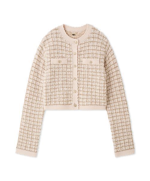 LILY BROWN（リリーブラウン） カーディガン ツイードニット