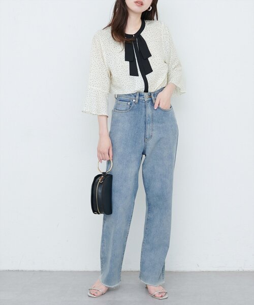 「natural couture」 7分袖ブラウス FREE オフホワイト レディース_画像6