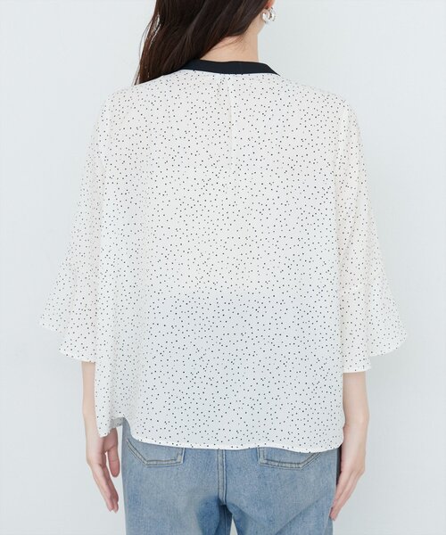 「natural couture」 7分袖ブラウス FREE オフホワイト レディース_画像9
