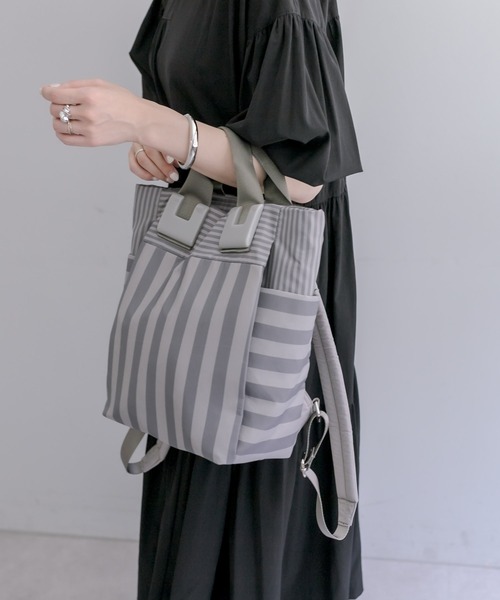 「ear PAPILLONNER」 リュック FREE グレー レディース_画像9