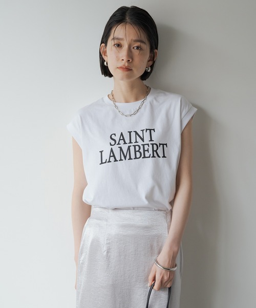 「LOUNGEDRESS」 半袖Tシャツ FREE ブラック レディース_画像2