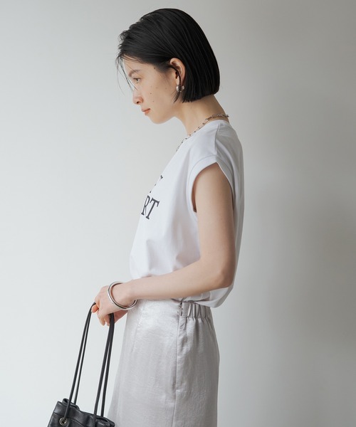 「LOUNGEDRESS」 半袖Tシャツ FREE ブラック レディース_画像3
