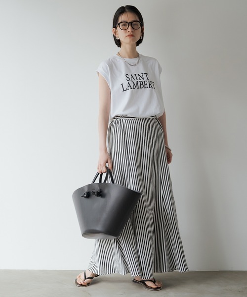 「LOUNGEDRESS」 半袖Tシャツ FREE ブラック レディース_画像5