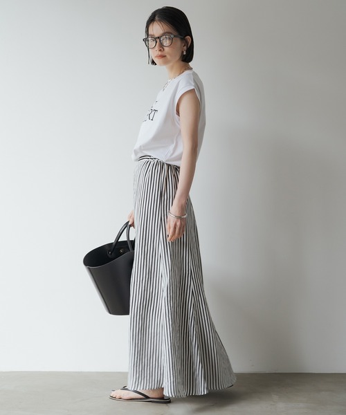 「LOUNGEDRESS」 半袖Tシャツ FREE ブラック レディース_画像7