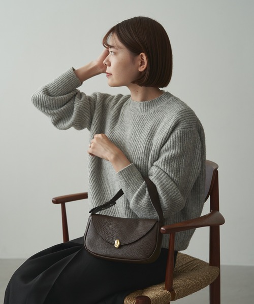 【希少】russet ラシット ダークブラウン　バッグ 大容量 russet（ラシット） ハンドバッグ FREE ダークブラウン レディース