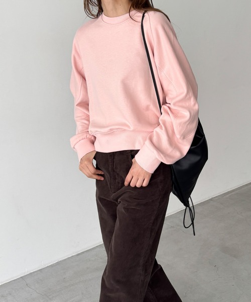 「CANAL JEAN」 スウェットカットソー ONE SIZE オートミール レディース_画像4