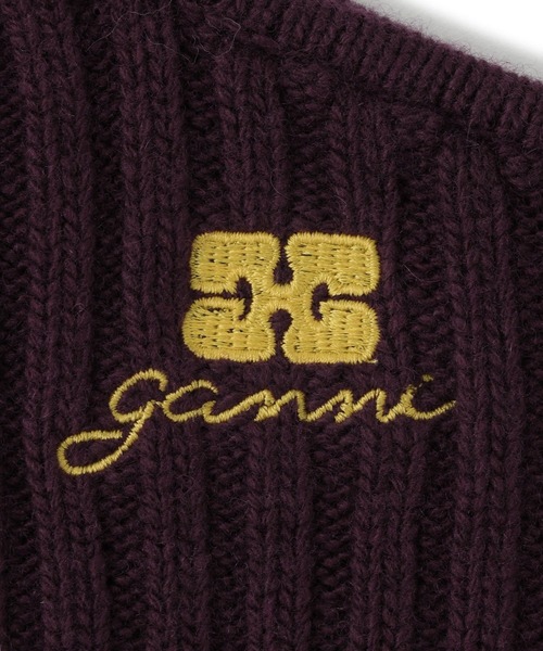 GANNI（ガニー） ニット帽 ニットキャップ 「」Core Future Wool Knit