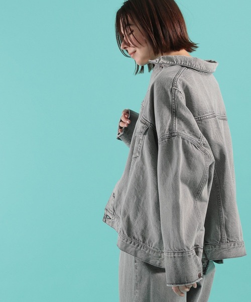 niko and…（ニコアンド） デニムジャケット MEDIUM ライトブルー