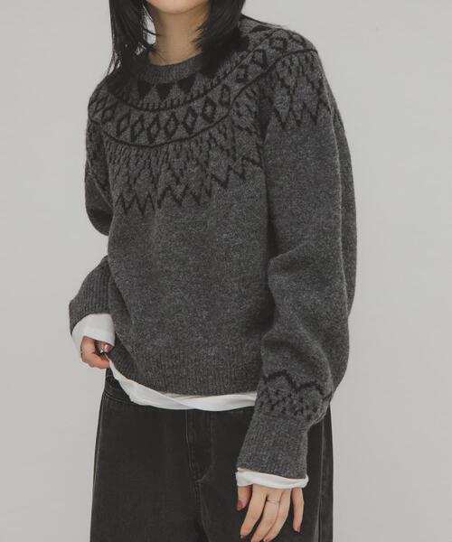 KBF（ケービーエフ） ニット セーター ノルディックニット レディース