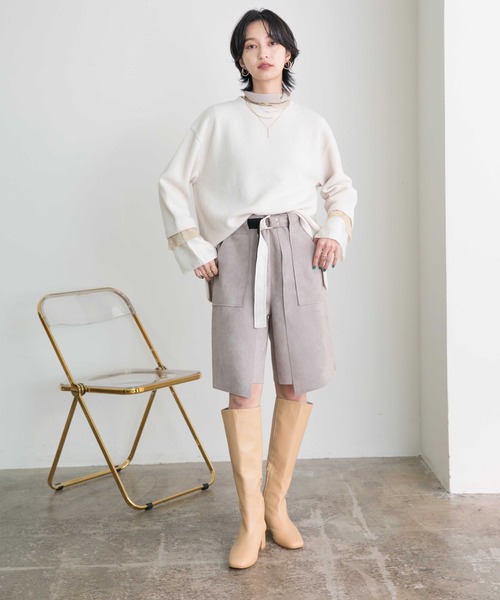 「Eimee Law」 長袖ニット 38 アイボリー レディース_画像2