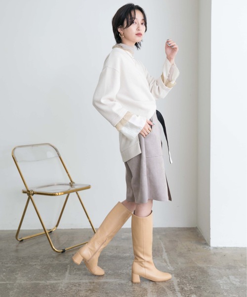 「Eimee Law」 長袖ニット 38 アイボリー レディース_画像3