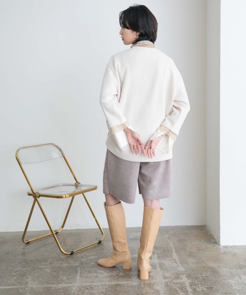 「Eimee Law」 長袖ニット 38 アイボリー レディース_画像5