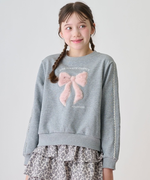 mezzo piano Junior（メゾピアノ ジュニア） トレーナー リボン