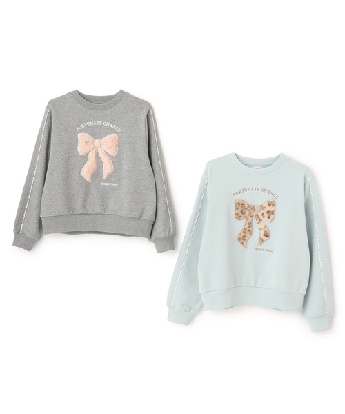 mezzo piano Junior（メゾピアノ ジュニア） トレーナー リボン