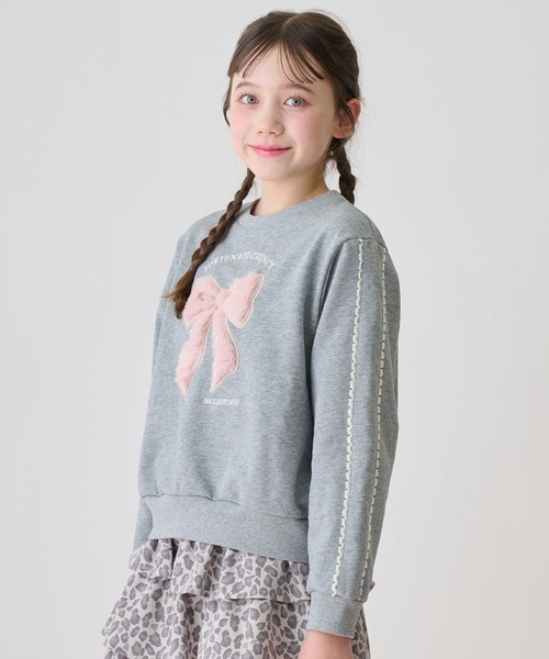 mezzo piano Junior（メゾピアノ ジュニア） トレーナー リボン