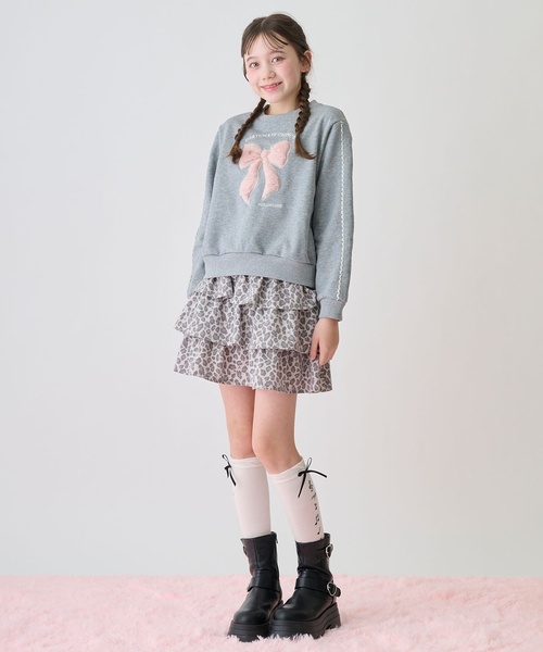 mezzo piano Junior（メゾピアノ ジュニア） トレーナー リボン