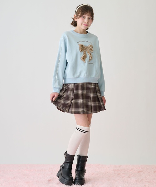 mezzo piano Junior（メゾピアノ ジュニア） トレーナー リボン