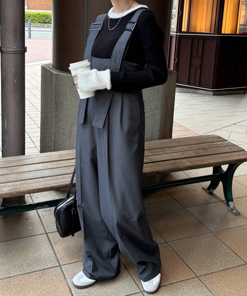 「ISOOK」 長袖ニット FREE チャコールグレー レディース_画像8