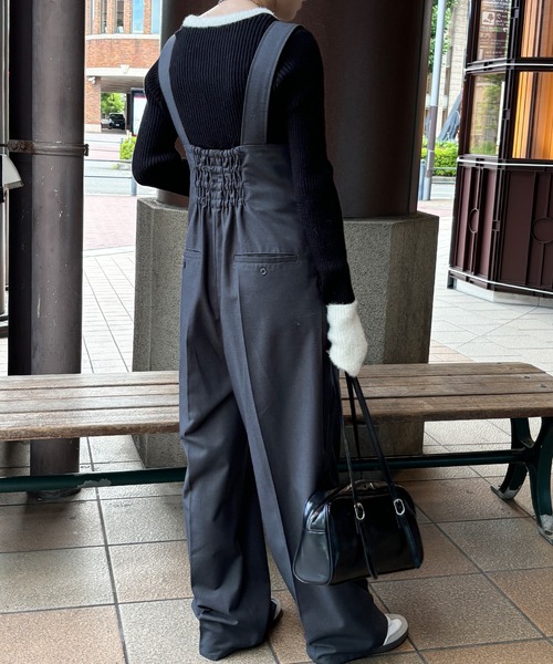 「ISOOK」 長袖ニット FREE チャコールグレー レディース_画像9