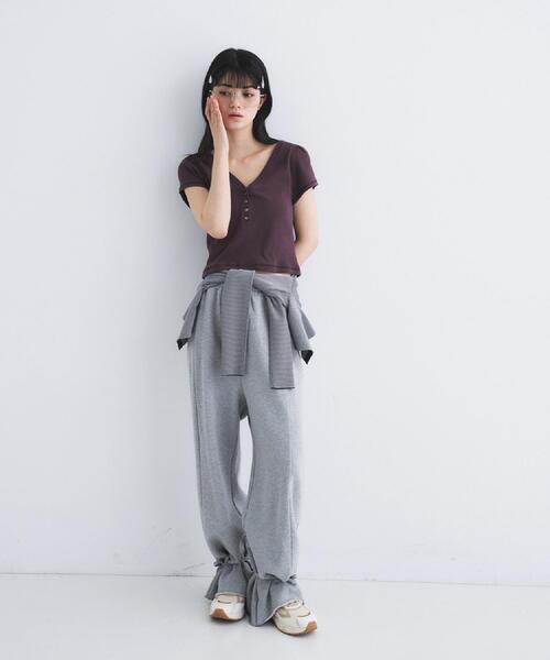 CODE A パンツ 「Re」ribbon sweat pants レディース : ZOZOTOWN Yahoo