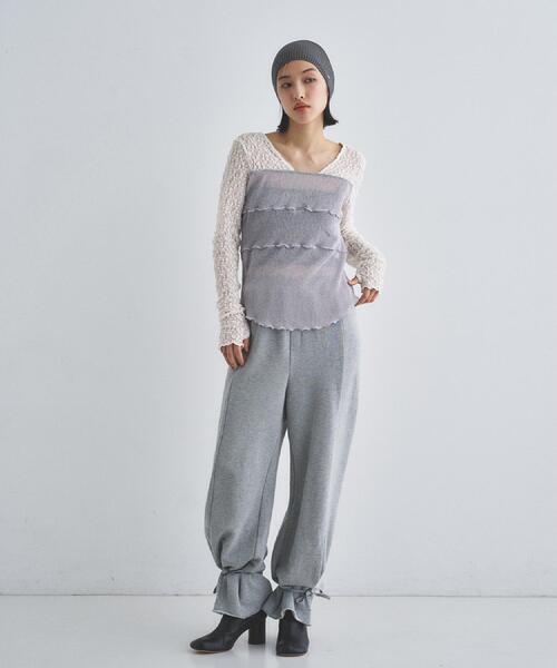 CODE A パンツ 「Re」ribbon sweat pants レディース : ZOZOTOWN Yahoo