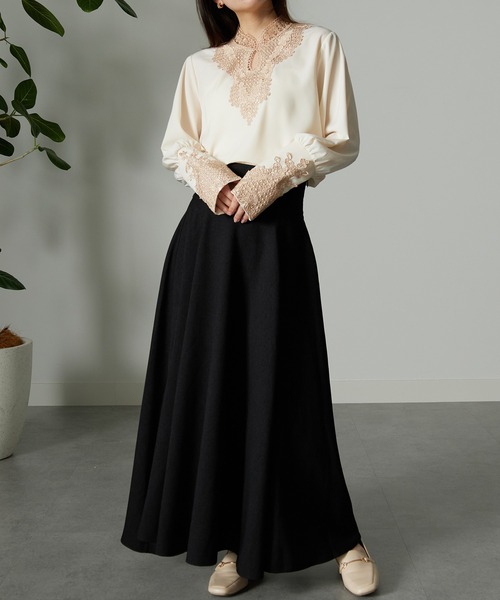 「RANAN」 長袖チュニック L ネイビー レディース_画像6