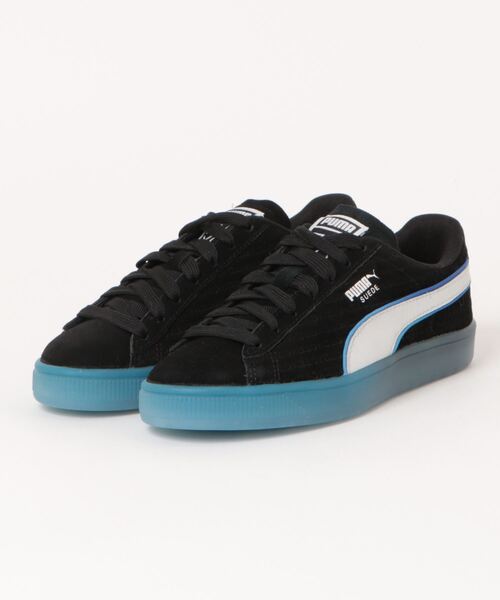 「PUMA」 ローカットスニーカー 24.5cm ブラック×ピンク メンズ_画像7