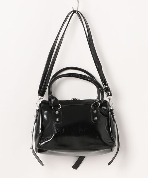 MASHIRO ショルダーバッグ バッグ スタッズデザイン3WAYバッグミニ