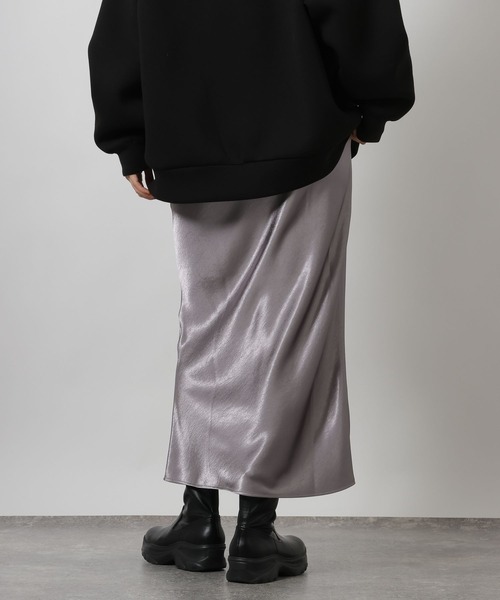 LAKOLE（ラコレ） ロング スカート ヴィンテージサテンスカート