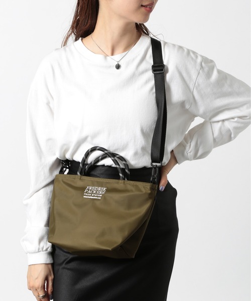 「FREDRIK PACKERS」 2WAYバッグ FREE オリーブ レディース_画像7