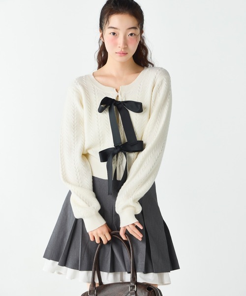 Heather（ヘザー） スカート 2WAYプリーツミディスカート 652153