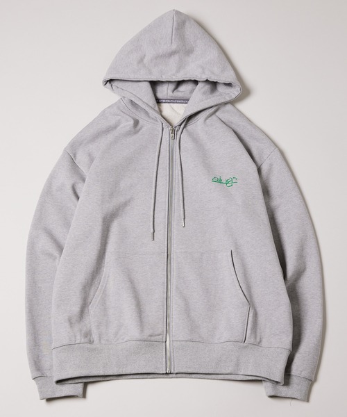 「AIVER」 ジップアップパーカー LARGE グレー メンズ_画像7