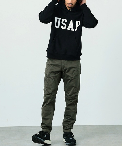 「Alpha Industries」 カーゴパンツ LARGE ダークオリーブ メンズ_画像8