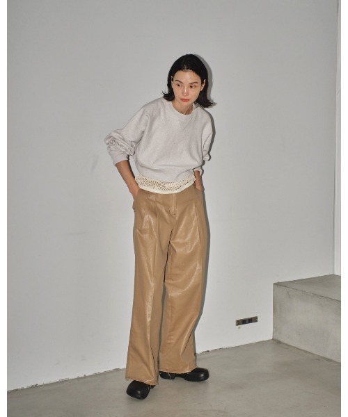 「TODAYFUL」 スウェットカットソー FREE チャコールグレー レディース_画像5