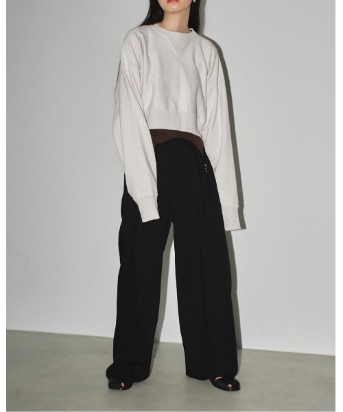 「TODAYFUL」 スウェットカットソー FREE チャコールグレー レディース_画像8