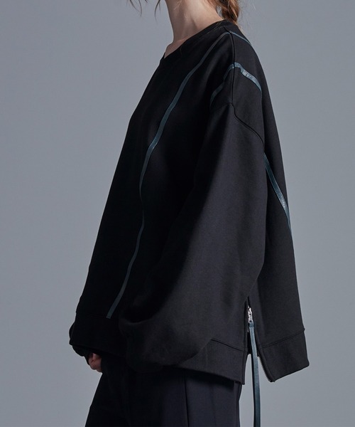 「Loose/ルース」 スウェットカットソー M ダークグレー メンズ_画像9