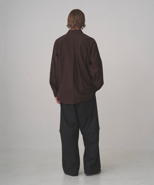 「Juha」 長袖シャツ 4 ブラック メンズ_画像5