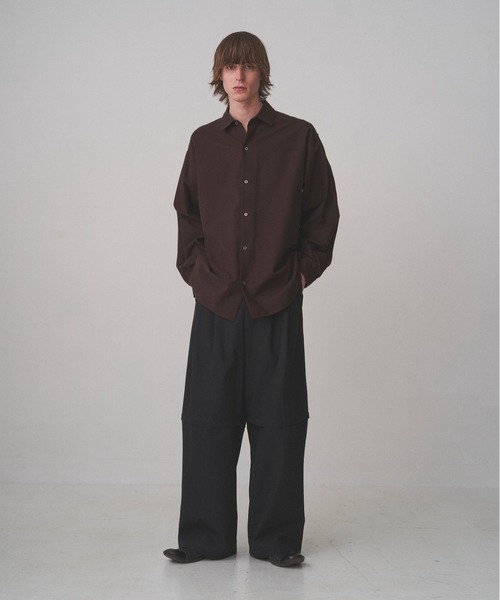 「Juha」 長袖シャツ 4 ブラック メンズ_画像9