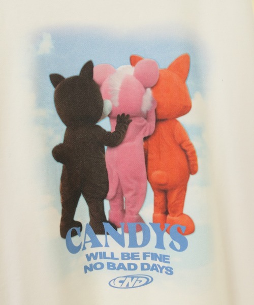 「Candy Stripper」 スウェットカットソー 2 オフホワイト レディース_画像2