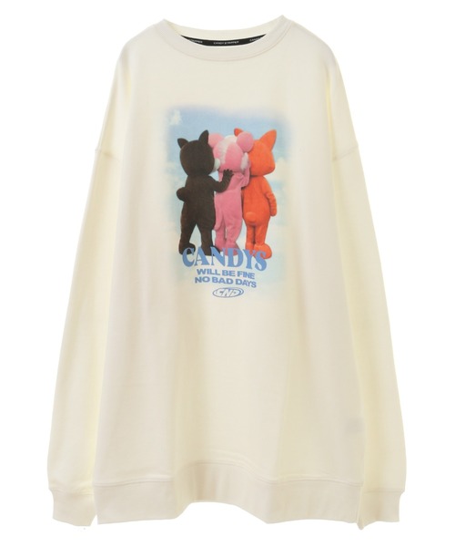 「Candy Stripper」 スウェットカットソー 2 オフホワイト レディース_画像7